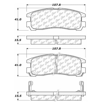 Centric Parts Centric Premium Pads, 300.03830 300.03830